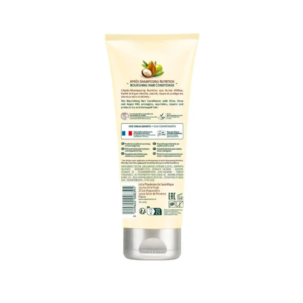 Acondicionador Cabello Seco Le Petit Olivier tubo reverso, ingredientes y beneficios nutritivos