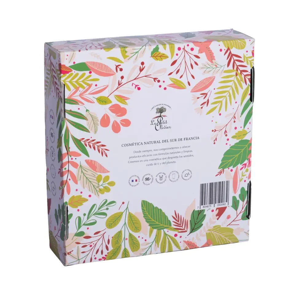 Set Crema Manos Karité y Crema Ducha Jazmín Le Petit Olivier caja frontal