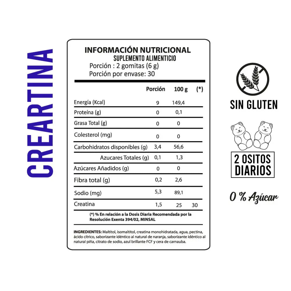 Creatina Perfect Bear - 60 Gomitas